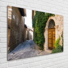 Wallmuralia Foto-obraz fotografie na skle Okouzlující ulička 100x70 cm 2 úchytky