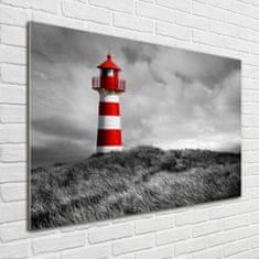 Wallmuralia Foto-obraz fotografie na skle Maják 100x70 cm 4 úchytky