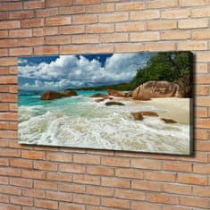 Wallmuralia Foto obraz canvas Pláž Seychely 120x60 cm