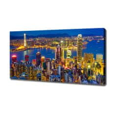 Wallmuralia Foto obraz canvas Noční Hongkong 120x60 cm