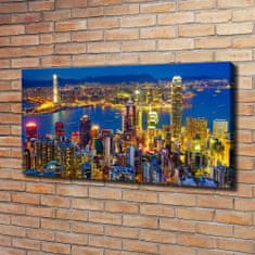 Wallmuralia Foto obraz canvas Noční Hongkong 120x60 cm