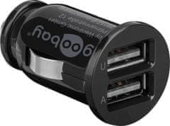 Goobay Napájecí 12V autoadaptér na 2x USB 2,1A černý