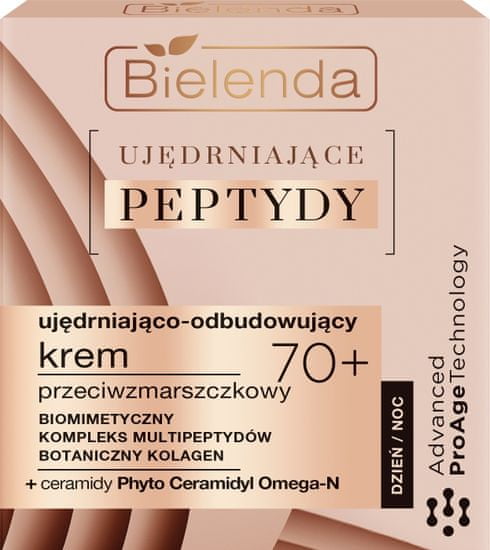 Bielenda Zpevňující peptidy 70+ Zpevňující krém proti vráskám na den a noc 50 ml