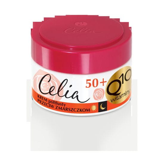 CELIA Q10 Vitamins 50+ Polotučný denní a noční krém proti vráskám 50 ml