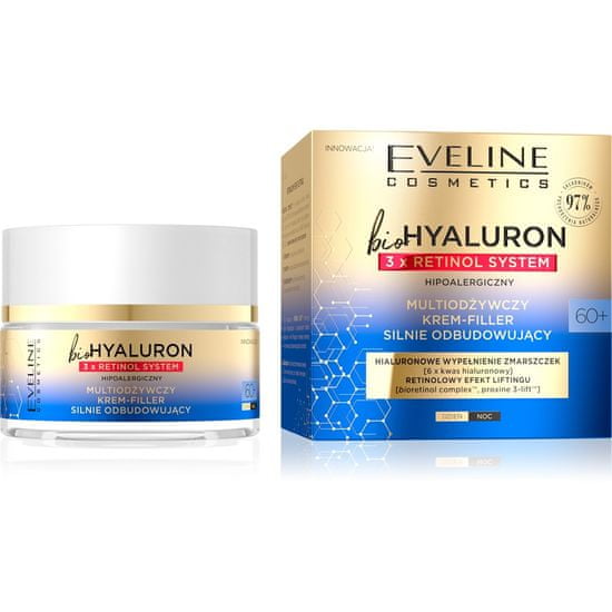 Eveline Biohyaluron 3Xretinol System 60+ Multi-rejuvenační vysoce regenerační krém 50ml