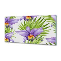 Wallmuralia Skleněný panel do kuchynské linky Orchidej 125x50 cm