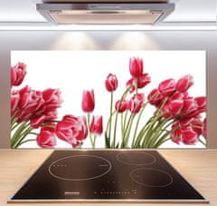 Wallmuralia Panel do kuchyně Červené tulipány 120x60 cm