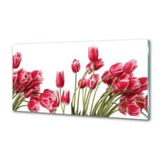 Wallmuralia Panel do kuchyně Červené tulipány 120x60 cm