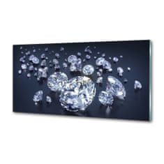 Wallmuralia Skleněný panel do kuchynské linky Diamanty 100x50 cm