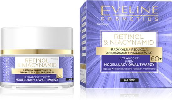 Eveline Retinol a niacinamid 60+ Ultra bohatý noční krém pro zkrášlení obličeje 50 ml