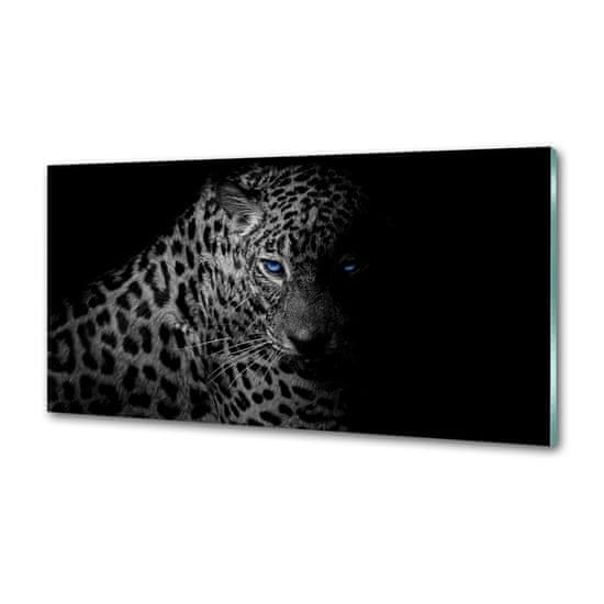 Wallmuralia Skleněný panel do kuchyně Leopard