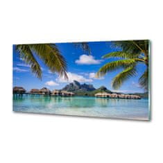 Wallmuralia Panel do kuchyně Palmy na Bora Bora 100x50 cm