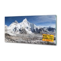 Wallmuralia Dekorační panel sklo Hora Everest 100x50 cm