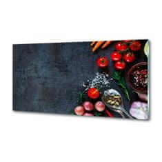 Wallmuralia Skleněný panel do kuchynské linky Ingredience 100x50 cm