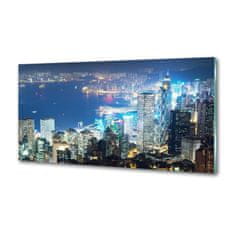 Wallmuralia Panel do kuchyně Noční Hongkong 120x60 cm