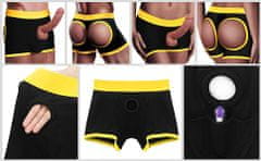 Lovetoy Lovetoy Horny Strapon Shorts, unisex boxerky se strapon otvorem M/L