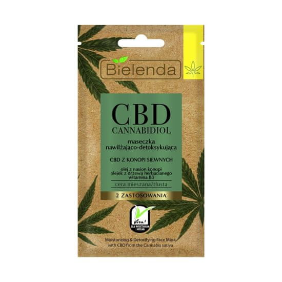 Bielenda Cbd Cannabidiol Hydratační a detoxikační maska 8G