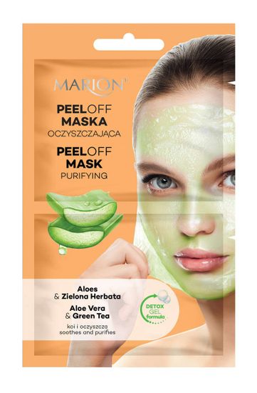 Marion Peelingová čisticí pleťová maska - Aloe a zelený čaj 18 ml