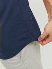 Jack&Jones Pánská košile JJESUMMER Slim Fit 12220136 Navy Blazer (Velikost S)