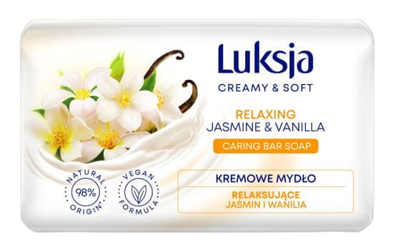 Luksja Krémové a jemné relaxační mýdlo s jasmínem a vanilkou 90G