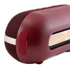 Akai Reproduktor , ABTSW-30 RED, přenosný, voděodolný, Bluetooth, hands free, 20 W RMS, barva červená