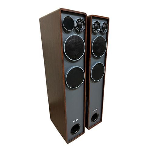 Akai Reproduktory , SS061A-2086, aktivní, Bluetooth 5.0, dálkové ovládání, FM rádio, LED displej, 200 W RMS