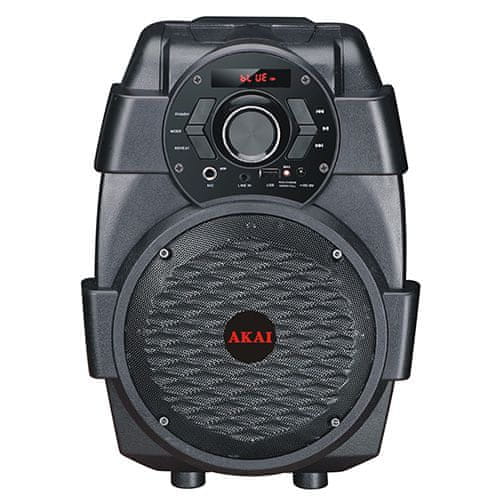 Akai Reproduktor , ABTS-806, přenosný, Bluetooth, LED displej, 10 W