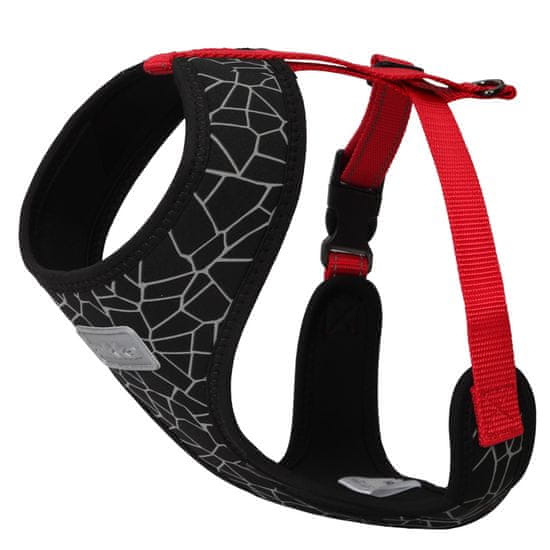 RUKKA PETS Rukka Cube Mini Harness postroj černý/červený XS