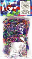 Rainbow Loom Original-gumičky-600ks- transparentní strakatý mix 