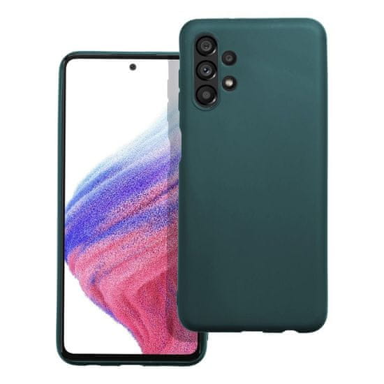 FORCELL Obal / Kryt na Samsung Galaxy A13 4G tmavě zelený - MATT Case