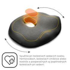 MOSH ERGO2 B1S Ergonomický podsedák na židli - černý