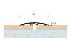 Eurofinal Přechodové lišty 6 x 90 cm- ořech prisca