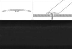 Eurofinal přechodové lišty 4 cm x 90 cm – černý matný