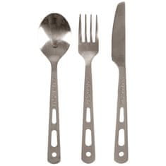 Lifeventure Příbor Lifeventure Knife Fork Spoon Set - Titanium