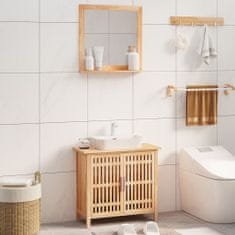 Greatstore 2dílná sada koupelnového nábytku masivní ořechové dřevo