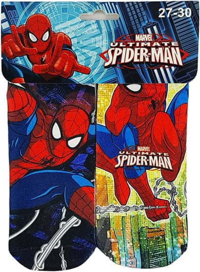 Sun City Dětské ponožky Spiderman Ultimate 2 páry, od MARVEL licencovaný produkt