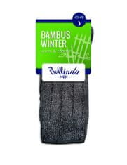 Pánské zimní ponožky BAMBUS WINTER SOCKS - BELLINDA černá 43-46