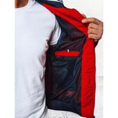 Dstreet Pánská bunda přechodná s kapucí V023 červená tx4376 XL