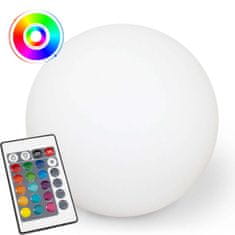 Volteno Solární zahradní svítidlo LED KOULE 20cm RGB + dálkové ovládání