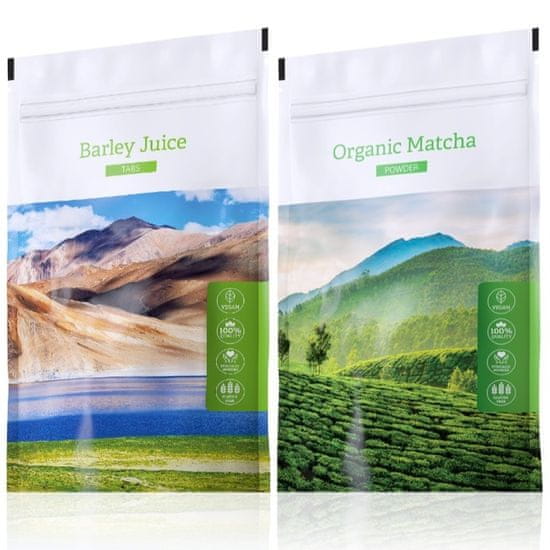 Energy Barley Juice tabs 200 tablet + Organic Matcha powder 50 g