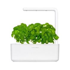 Click and Grow Smart Garden 3 chytrý květináč + 3ks kapslí se semínky bazalky, bílý