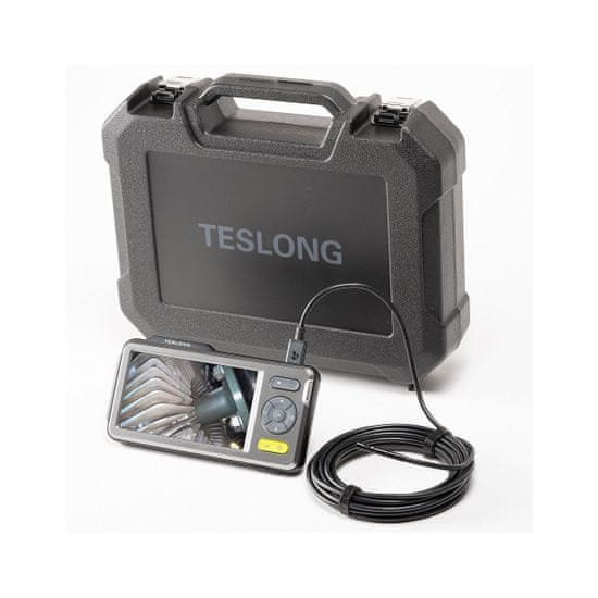 Teslong NTS500B endoskop s 5" IPS displejem, sonda 5mm, duální kamera, kabel 5m