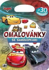 Auta - Omalovánky se samolepkami