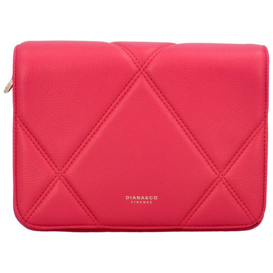 DIANA & CO Dámská koženková crossbody Zafi, fuchsiová