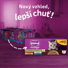 Whiskas Pure Delight kapsičky výběr kousků v želé pro dospělé kočky 48 x 85 g