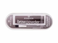 Essence 2.3g brow powder set, 02 dark & deep, pudr na obočí