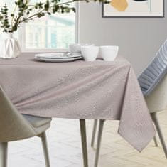 FLHF Ubrus Gaia Powder Pink Embossed Floral 140x450 AmeliaHome