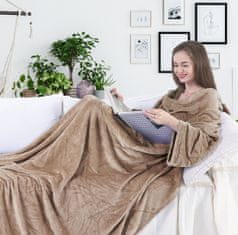 FLHF Lazy Beige Smooth Classic Blanket 150x180 DecoKing