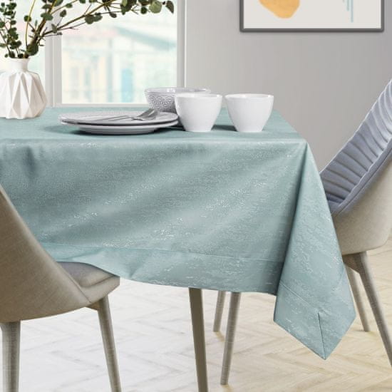 FLHF Vesta Mint reliéfní moderní ubrus 110x240 AmeliaHome