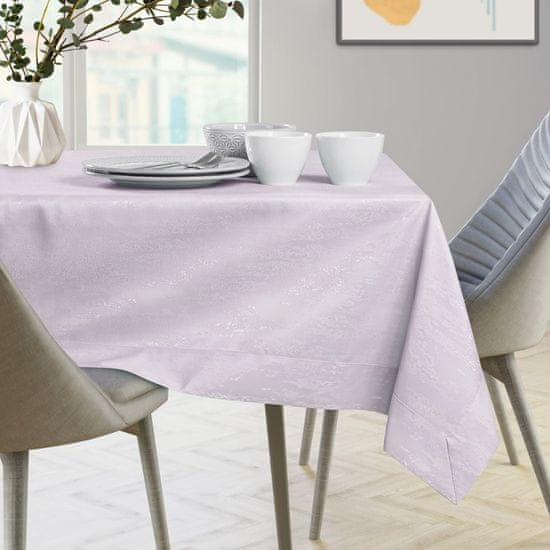 FLHF Moderní reliéfní ubrus Vesta Lilac 140x400 AmeliaHome